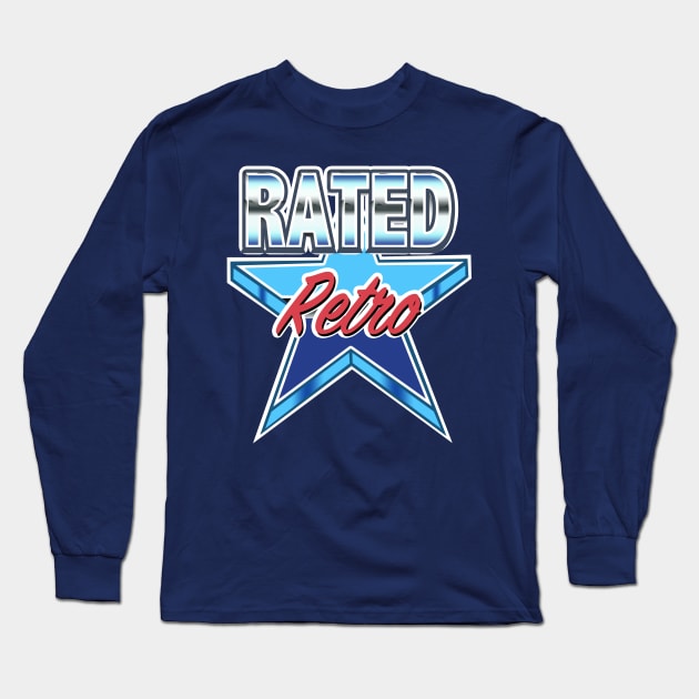 Rated Retro All-Star Long Sleeve T-Shirt by RatedRetroNYC